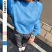 Y2K-Inspired Long Sleeve Knit Sweater – Solid Color Wool-Like Pullover For Women (White/Yellowish/Blue/Light Pink/Apricot)_ecoleips.com