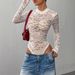 Sensual Lace Bodysuit Long Sleeve - Elegant Tummy Control Jumpsuit For Women, Stretchy Sexy Catwear Soft Stretch Polyester Fabric_ecoleips.com