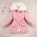 Women's Sweet Candy-Color Winter Coat – Oversized Lapel Belted Cotton Jacket, Soft & Warm Casual Outerwear, S-XXXL_ecoleips.com