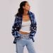 2026 Autumn Winter New Y2K Abstract Print Turn-down Collar Loose Long Sleeve Knitted Sweater For Women_ecoleips.com