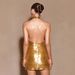 Women’s Clothing Glittery Look Niche Sexy And Elegant Temperament Slim Backless Dress_ecoleips.com