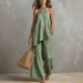 Women's Casual Round Neck Tank Top And Long Pants Lounge Set - Soft Comfortable Two Piece Outfit_ecoleips.com