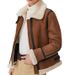 Women's Clothing Autumn And Winter New Women's Short Sheepskin Fur Integrated Leather Jacket Ladies Fur Thick Coat_ecoleips.com