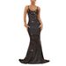 Women’s Clothing fashion women's suspenders sleeveless hot diamond sexy backless long dress_ecoleips.com