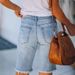 Women's Clothing Washed Hole Washed Cotton Women's Denim Shorts_ecoleips.com