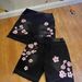 Aria Basics Aria Basics European And American Cross-border Foreign Trade Women's Denim Shorts Y2k Cherry Blossom Embroidery_ecoleips.com