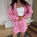 Women's Summer Casual Two Piece Set Long Sleeved Hooded Jacket And Shorts European American Style Fashionable Clothing_ecoleips.com