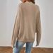 Sexy Knit Cardigan Set – Chic Open-Front Acrylic Sweater With Lace Trim (Khaki, S/M/L)_ecoleips.com