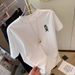 White Short Sleeve T-Shirt for Women Loose Fit round Neck Versatile Cartoon Print Youthful Trendy Summer Top_ecoleips.com