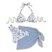 Women's Clothing Floral Lace Up Bikini Swimsuit Provides Comfort And Style For Various Aquatic Activities Women's Two Piece Set Three Piece_ecoleips.com