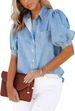 K New Imitation Denim Women's Shirt Cardigan_ecoleips.com