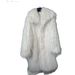 Trendy Long Faux Fur Coat – Plush Winter Coat With Detachable Faux Fur Collar, Oversized Lapel & Luxe Texture (White) – Streetwear & Elegant Style_ecoleips.com