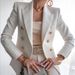 Casual Turn Down Collar Long Sleeve Suit Outerwear Office Lady Spring Autumn Fashion Elegant Solid Blazer Coats For_ecoleips.com