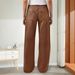 Women's Clothing Plus Size Wide Leg Denim Pants For Women Mid Waisted Stretchy Slimming Straight Leg Loose Fitting Casual Pants_ecoleips.com