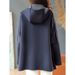 Reversible Hooded Zip Jacket For Women – Oversized Long Sleeve Coat (Dual-Tone, Polyester, Casual To Office, M/L, Blue-Green & Sage)_ecoleips.com