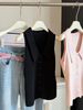 Women's High-End Polo Collar Ice Silk Knitted Vest Sleeveless Top Slim Fit Lapel New Summer Style_ecoleips.com