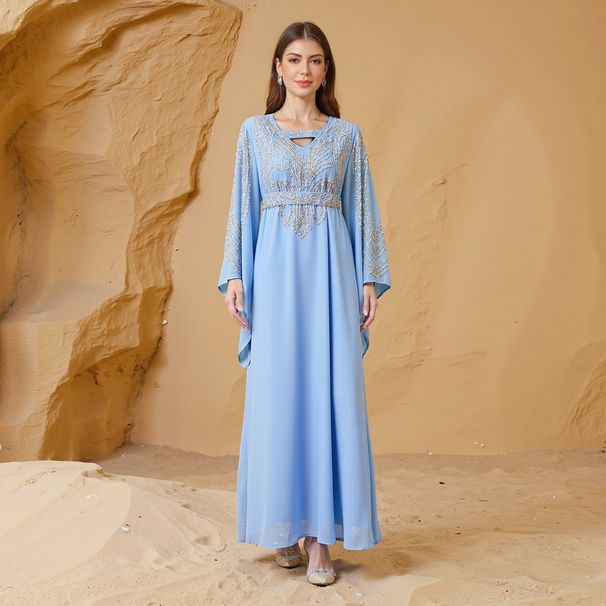 Muslim Women's Rhinestone Robes Middle Eastern Style Best Selling Clothing_ecoleips.com