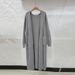 Women's Clothing Oversized Hooded Knit Cardigan - Longline Cozy Soft Chunky Sweater Coat For Fall Winter_ecoleips.com