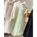 Spring High Waisted Ruffled Mesh Maxi Skirt for Women Gentle Slimming Flowy A-Line Long Skirt New Style 2026_ecoleips.com