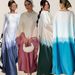 Women's Clothing Tassel Tie Dye Printed Long Skirt For Middle Eastern Saudi Arabian Dress Robe Fashionable Muslim Clothing Modest Abaya Dress_ecoleips.com