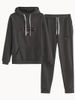 Women's American Style Two Piece Set Letter Print Hooded Autumn Winter Casual Trendy Lazy Sports Long Sleeved Pants_ecoleips.com