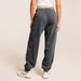 European And American Fashion 2025 New Style High-end Washed Elastic Waist Workplace Women's Clothing Simple Solid Color_ecoleips.com