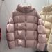 girl Girl 2025 Winter New 90 White Goose Puff Hooded Square Down Jacket For Women, Loose Fit, Warm Coat_ecoleips.com