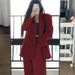 2025 New Women's Spring Design Sense Niche Casual Suit Elegant Black Blazer Set_ecoleips.com