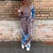 Women's Clothing Spring And Autumn New Street Leopard Print Striped Color Matching Elastic Waist Loose Trousers Suit_ecoleips.com