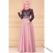 Aria Basics Aria Basics Yiduoduo European And American Patchwork Ethnic Long Skirt, Lace Dress 1025 Vintage Style_ecoleips.com