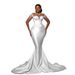 Plus Size Mermaid Wedding Dress – Satin Trumpet Gown With Corset Bustier For Curvy Brides Breathable Yet Structured_ecoleips.com