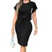 Fashion Off Shoulder T-Shirt Skirt Set Style Simple Design Bodycon Skirt 2 Piece Women's Clothing Set_ecoleips.com