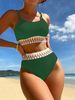 High-Waist Bikini Set – Sexy & Secure Swimwear For Women | 18 Color Options | Tummy Control & Full Coverage_ecoleips.com