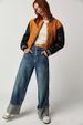 DY European And American Style New Vintage Washed Mid-waist Slimming Rolled Hem Loose Versatile Straight-leg Women's_ecoleips.com