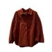 Women's Clothing Design Slimming Line Loose Lapel Shirt Women's Spring And Autumn Age Reducing All Match Tops_ecoleips.com