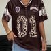 Retro Vintage Football Jersey For Women - Stretchy Slim Fit Sporty Tee With Breathable Fabric (S-3XL) | Trendy Soccer Shirt For Casual Wear & Training_ecoleips.com
