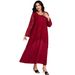 Plus Size Women's Muslim Lace Patchwork Dress Middle Eastern Turkish Robe Abaya Hot Sale In Foreign Trade_ecoleips.com