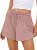 2025s 24 Women's Sports Summer Comfortable Casual Shorts With Embroidered Print_ecoleips.com
