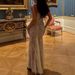 European And American Style Women's Autumn New Lace Shawl Strap Two-Piece Set Elegant Long Sleeve Mermaid Dress_ecoleips.com