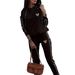 New Fashion Casual Women's Two Piece Set Leopard Print Heart Print Long Sleeved Hooded Top And Pants Spring Autumn 2026_ecoleips.com