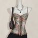 Vintage-Inspired Crisscross Back Cami Top For Women, Strappy Slim-Fit Sleeveless Bustier In Wine Red, Blue, Brown_ecoleips.com