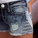 Women's Clothing Ripped Denim Shorts Elastic Slim Fit Versatile Jeans Embroidered Denim Shorts_ecoleips.com