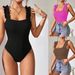 Voya Women's New Knitted Camisole Top, Solid Color, Sexy Interior And Exterior, Sleeveless Jumpsuit_ecoleips.com