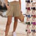 High Waist Casual Shorts For Women - Solid Color Stretch Polyester Shorts With Comfort Fit (S-5xl, Multiple Colors)_ecoleips.com