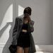 Plus MM Extra Large Size 150kg European Station Autumn Wo's Fashion Design Retro Sequin Blazer Mid-Length Coat For_ecoleips.com