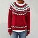 Women's Fashion Round Neck Pullover Sweater - Soft Loose Knit Sweater For Women, Comfortable & Stylish Casual Winter Wear_ecoleips.com