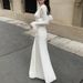 2026 Spring New Women's Clothing Cross-Border European And American French Style Fashionable Elegant Bell Sleeve Solid_ecoleips.com