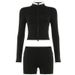 WG243 Fashionable Color-Block Casual Outfit, Contrasting Color Backless Tight Yoga Wear, Running Sports Fitness_ecoleips.com