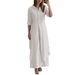 Women's Clothing Women's New Summer And Autumn Urban Elegant Cotton And Linen Slim Waist Long Sleeved Shirt Wide Leg Pants Suit Female_ecoleips.com