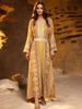 MT561 Elegant Embroidered Dress Malaysian Style plus Size Two Piece Robe Set New Arrival Women's Muslim Fashion Clothing_ecoleips.com